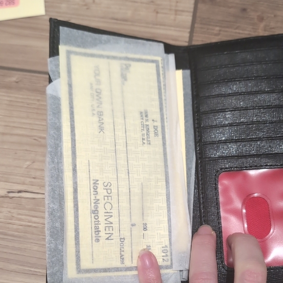 Dooney & Bourke Red And Black Checked Wallet - Picture 6 of 6